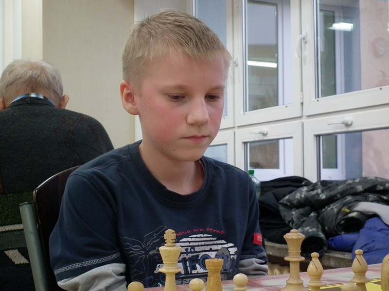 Norbert przy szachownicy
